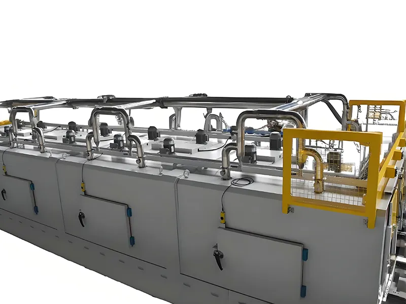 Stator and rotor heating and cooling furnace