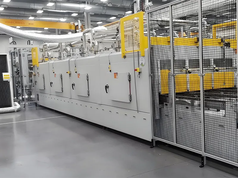 Stator and rotor heating and cooling furnace