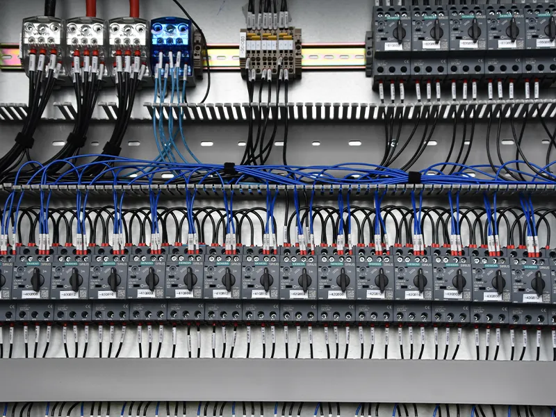 Stator and rotor heating and cooling furnace