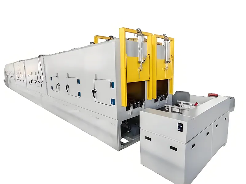 Stator and rotor heating and cooling furnace