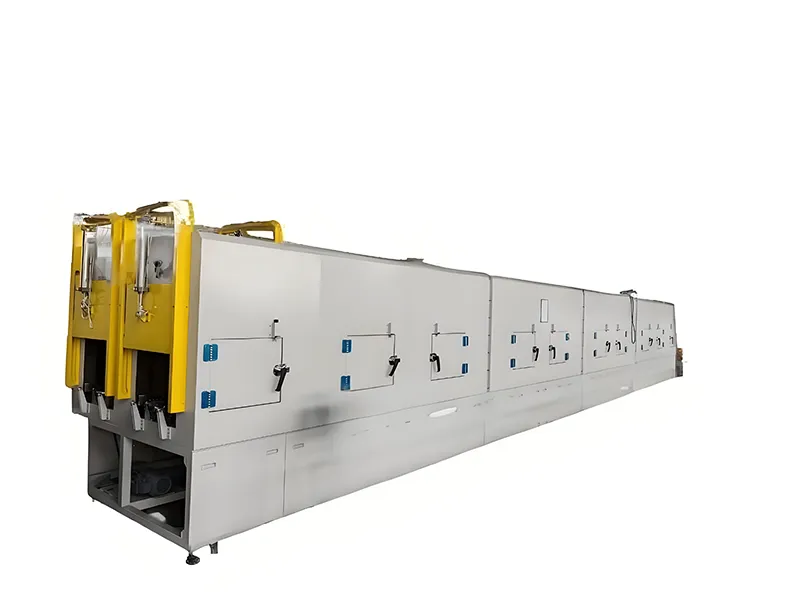 Stator and rotor heating and cooling furnace