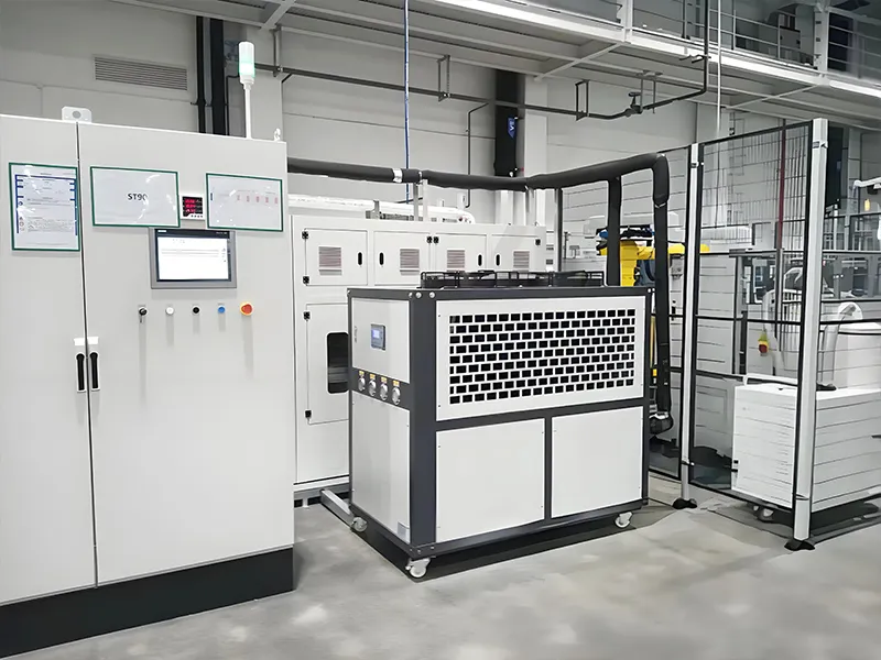 Stator heating and cooling furn